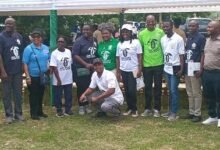 Dr Asiedu-Bekoe (fourth from right) with some participants after the event