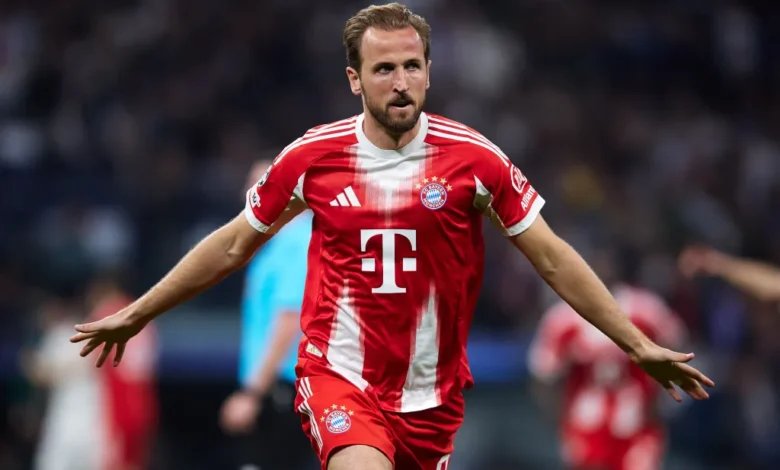 Harry Kane celebrating his goal