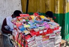 Drugs being displayed on the market