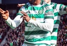 Kelecho Iheanacho celebrating his brace