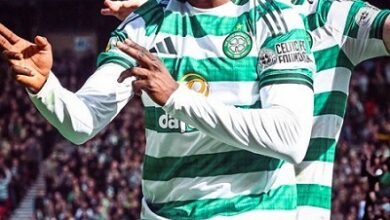 Kelecho Iheanacho celebrating his brace