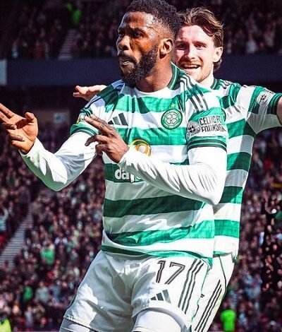 Kelecho Iheanacho celebrating his brace