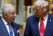 King Charles (left) with President Trump