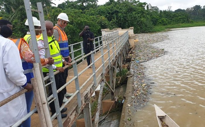 Kumasi, Mr Mutawakilu (right) and others during the tour