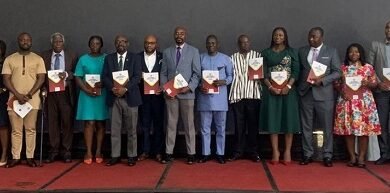 Dr Taher (ninth from right) with other dignitaries at the programme