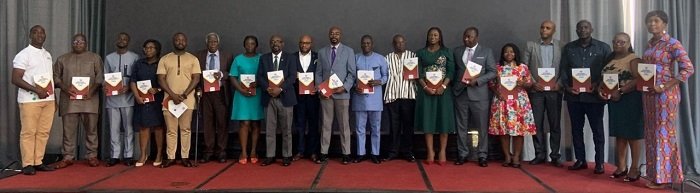 Dr Taher (ninth from right) with other dignitaries at the programme