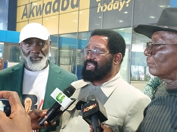 Mr Alfred Oko Vanderpuije addresing the media