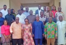 Mr Mburidiba (third from right,front row) with the PAC members