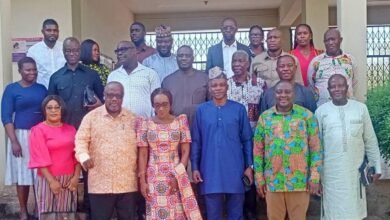 Mr Mburidiba (third from right,front row) with the PAC members