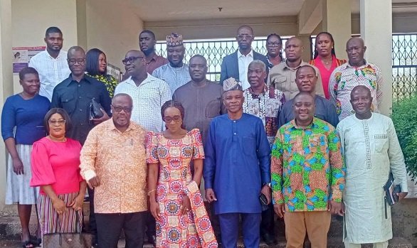 Mr Mburidiba (third from right,front row) with the PAC members