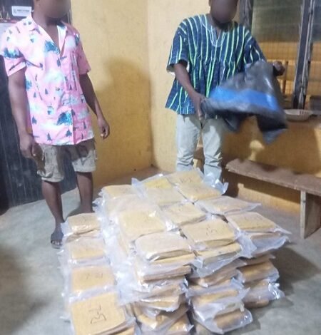 The suspects with the narcotic drugs