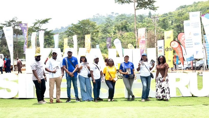 Mrs Nyarko (second from right) with the NPA team at the event