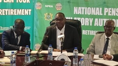 Mr Mejida (middle) addressing the press conference