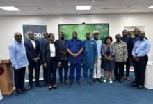 Prof Nsor-Ambala (sixth from left) with other dignitaries in the programme