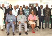 Mr Mante (seated left), Ms Thandy Pino (right) with PPA staff and the Lesotho delegation. Photo. Ebo Gorman