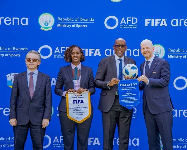 Rwanda inaugurates FIFA Arena pitch in Kigali