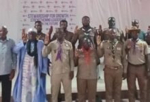 The newly inducted Board and NEC members at the induction ceremony