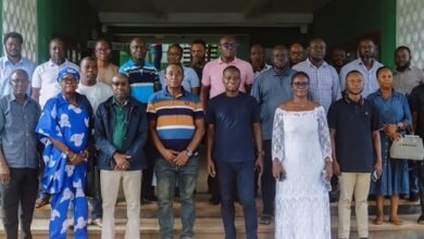 Members of the committee after the visit