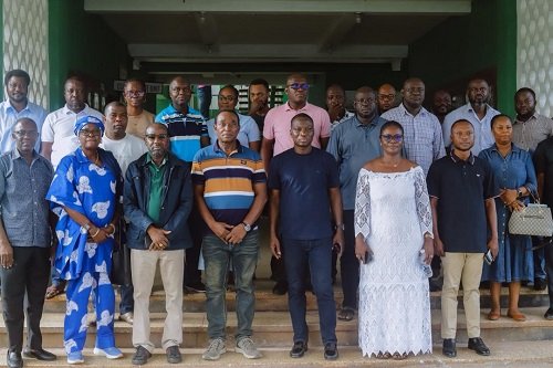 Members of the committee after the visit