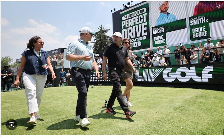 Some golfers on the LIV Golf tour