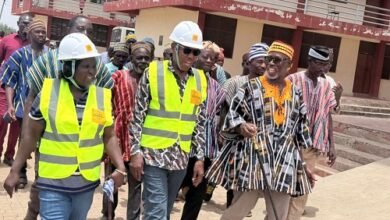 Dr Apaak (second from left) and others during the ceremony