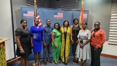 The CEO of RamaVisions with the US Embassy official and others