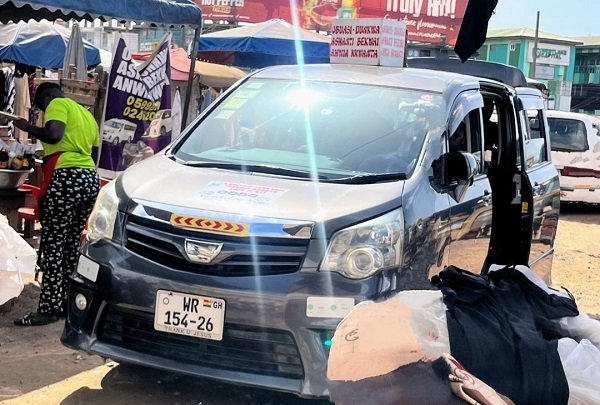 A Toyota Voxy Car at the Kaneshie station
