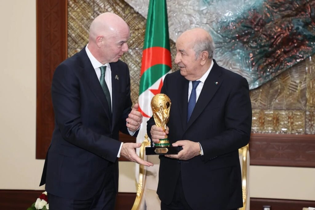 FIFA President Infantino meets Algeria President Tebboune