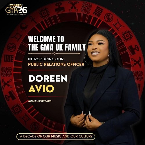 Ghana music awards UK appoints Doreen Avio as public relations officer