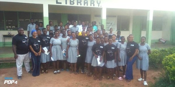 Students of the Jim Bourton Memorial Agricultural Senior High School, SHS after the programme