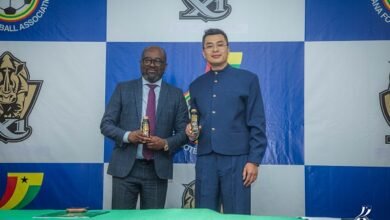 • Mr Simeon-Okraku and Mr Zhang after the signing