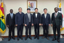 Mr Choi (right) with leadership of Vision Care