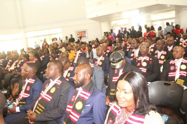 Some graduands at the ceremony