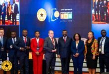 Dr Asiama (fourth from right) with some dignitaries after the meeting