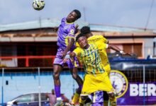 A scene from the Berekum Chelsea versus Medeama game