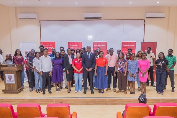 The students and officials of Absa Bank