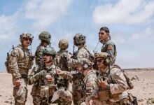 American and Moroccan soldiers during African Lion joint military exercises
