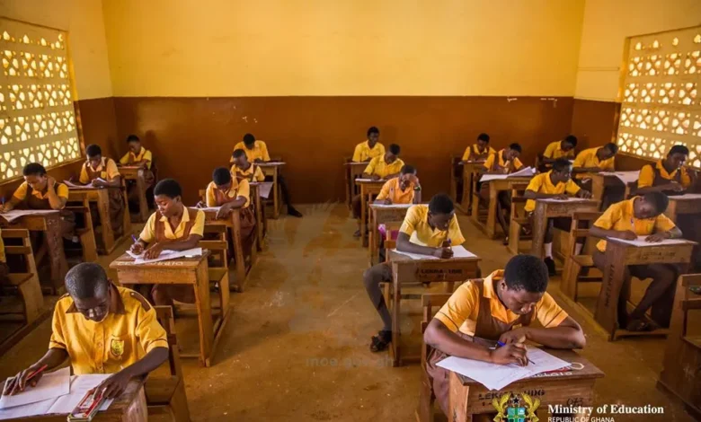 Flashback; Some BECE candidates writting the exams