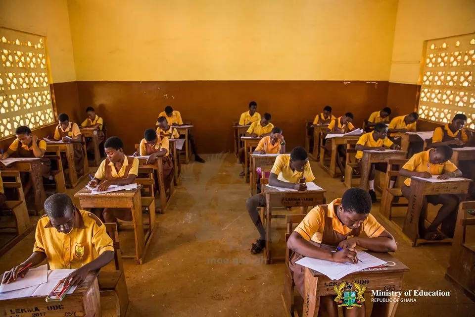 Flashback; Some BECE candidates writting the exams