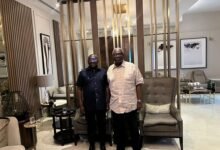Dr Bawumia (left) with Mr Agyarko