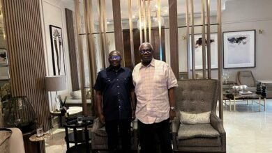 Dr Bawumia (left) with Mr Agyarko