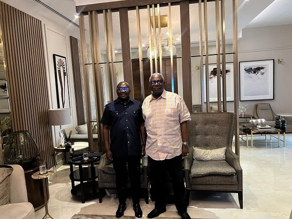 Dr Bawumia (left) with Mr Agyarko