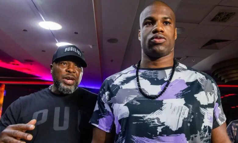 Don Charles (left) helped Daniel Dubois (right) to win the IBF heavyweight title