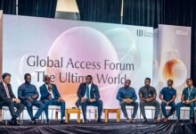 A panel discussion at the event