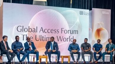 A panel discussion at the event