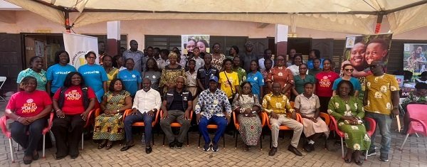 Dr Akoriyea (seated middle) with other health officials after the programme