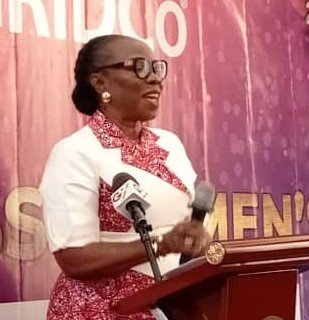 Ms Cobbah (inset) addressing members of the GRIDLASS