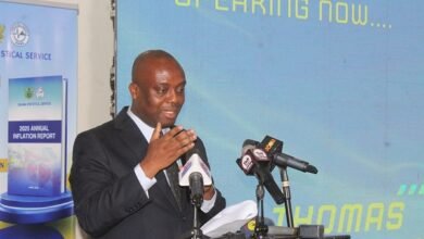Mr Ampem (inset) addressing participants at the launch