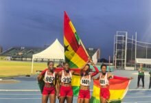 Ghana's 4x100m women's team grabs Bronze after clocking 44.85s in the final