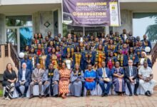 Council members with the graduands